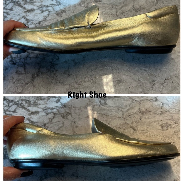 Prada Wanna-be Gold Loafers - Picture 12 of 13